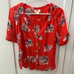 Anthropologie Maeve Floral Top